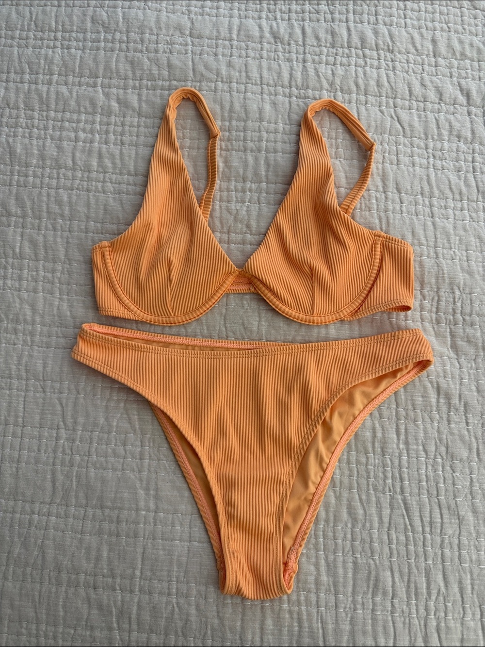 Cabana del Sol Ribbed Underwire Bikini Set - Women's Swim